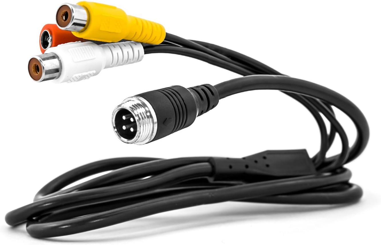 Carmedien 4 Pin Reversing Camera Rca Adapter Cable Adaptor 4 Pin Screwed Connector Female Rear View Backup Amazon Co Uk Electronics Photo