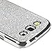 Silver Luxury Bling Glitter Coated Case Cover for Samsung Galaxy S3 III I9300