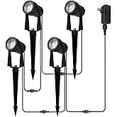 Banord Outdoor Landscape Lighting, 4 Pack Low Voltage Landscape Lighting, IP65 Waterproof Outdoor Lighting for Yard Garden Lawn Plants