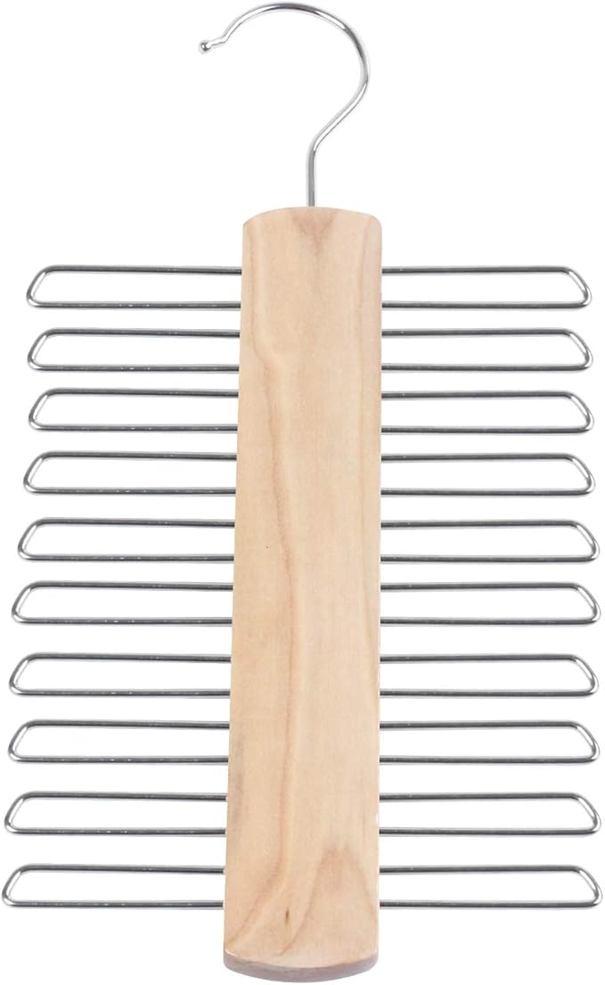 XZANTE Tienda 20 Barras Percha de Corbata de Madera – Organizador