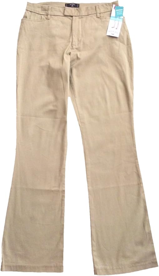 riders by lee mid rise bootcut khaki