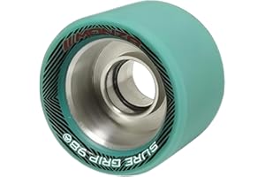 Sure-Grip Monza Wheels - Longevity, Stability, Enhanced Grip and Control - Diverse Color Options with Durometer Variations - Ideal for Dedicated Skaters - 62mm in Diameter - Comes in Pack of 8