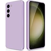 GiiYoon Silicone Case Compatible with Samsung Galaxy S23 5G, Full Body Silky Soft Touch Phone Case with Camera Protection, Shockproof Cover with Microfiber Lining, Purple