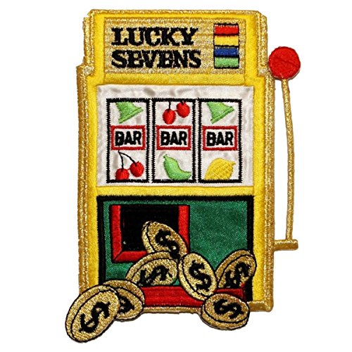 ID 0058 Slot Machine Bar Winning Casino Embroidered Iron On Applique Patch