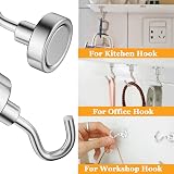 MIN CI 16pcs Strong Magnetic Hooks 16mm Neodymium 22lb Heavy Duty view 4