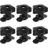 PALOZO L Track Threaded Stud Fittings with Knob, 1.18" Bolt Height, 6 Pack | L-Track Threaded Double Stud Lug Fitting with Knob, Used with L Track Rails
