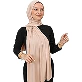 Prien Hijab for Women Viscose Scarf Lightweight Muslim Hijabs Long Shawl Islamic Scarves Turkey Silk Headscarf for Womens