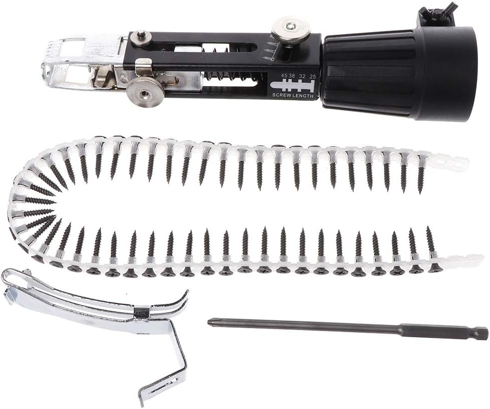 Zripool Automatic Screw Spike Chain Nail Gun Adapter Screw Gun For Electric Drill Woodworking