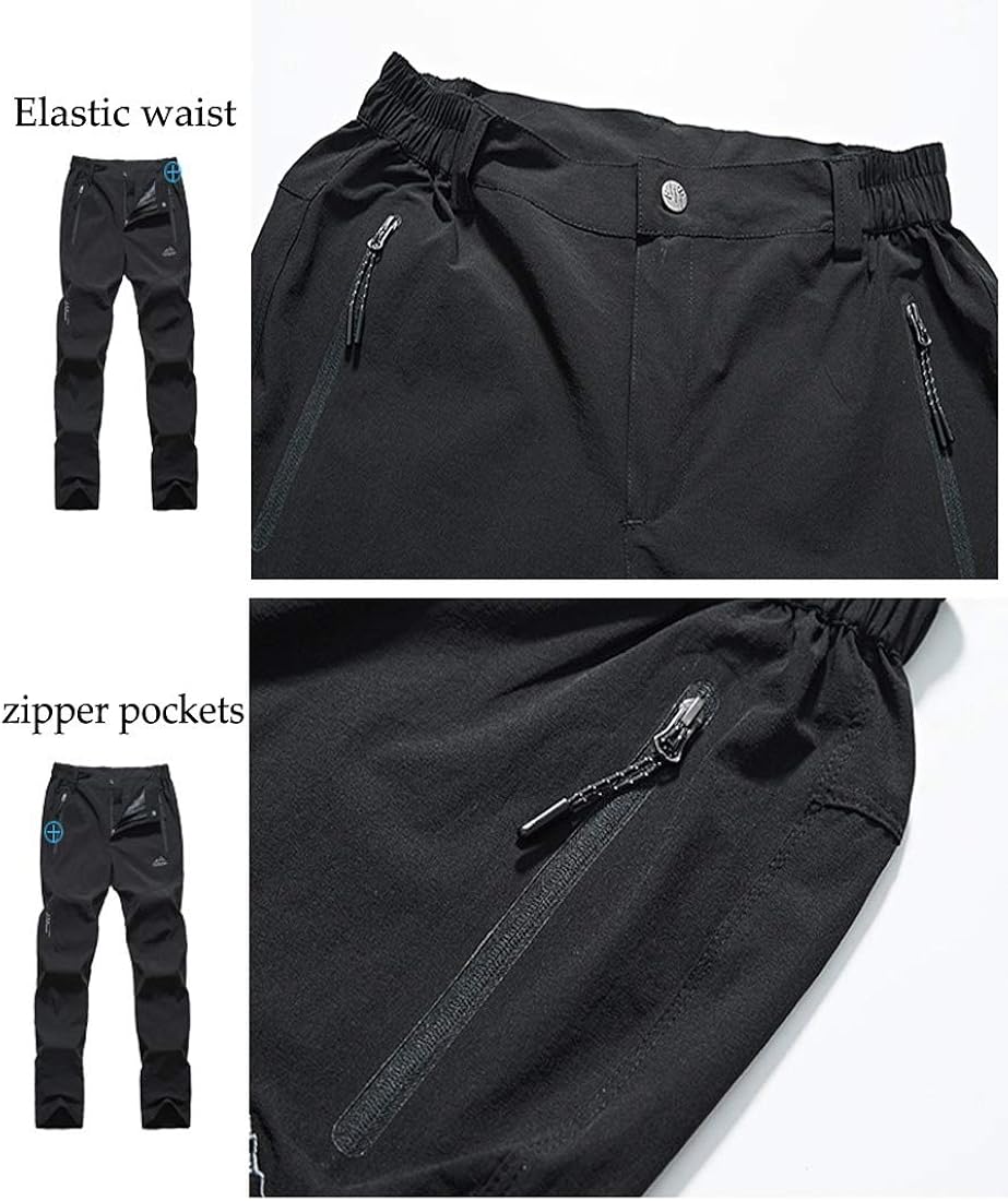 Rdruko Women's Outdoor Lightweight Quick Dry Sportswear Water Resistant Hiking Pants with Pockets: Clothing