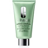 Clinique Redness Solutions Soothing Oil Free Face Cream Cleanser with Probiotic Technology | Appropriate for Skin with Rosace