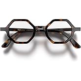 LONDON MOLE® Malibu reading glasses | Hexagonal/octagonal shape | Unisex | Spring hinges