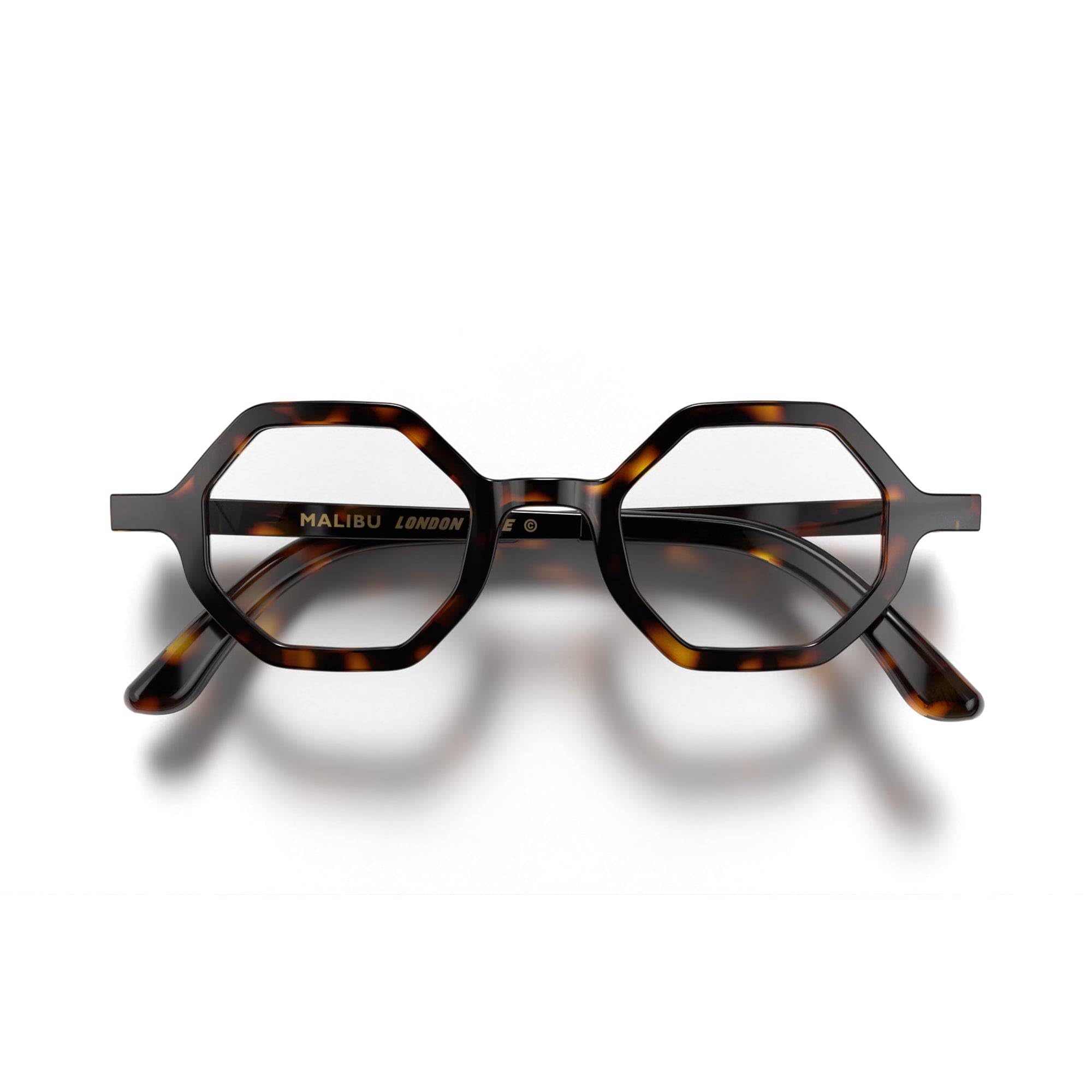 LONDON MOLE® Malibu reading glasses | Cool hexagonal/octagonal shaped readers | Men’s Women’s Unisex | Spring hinges