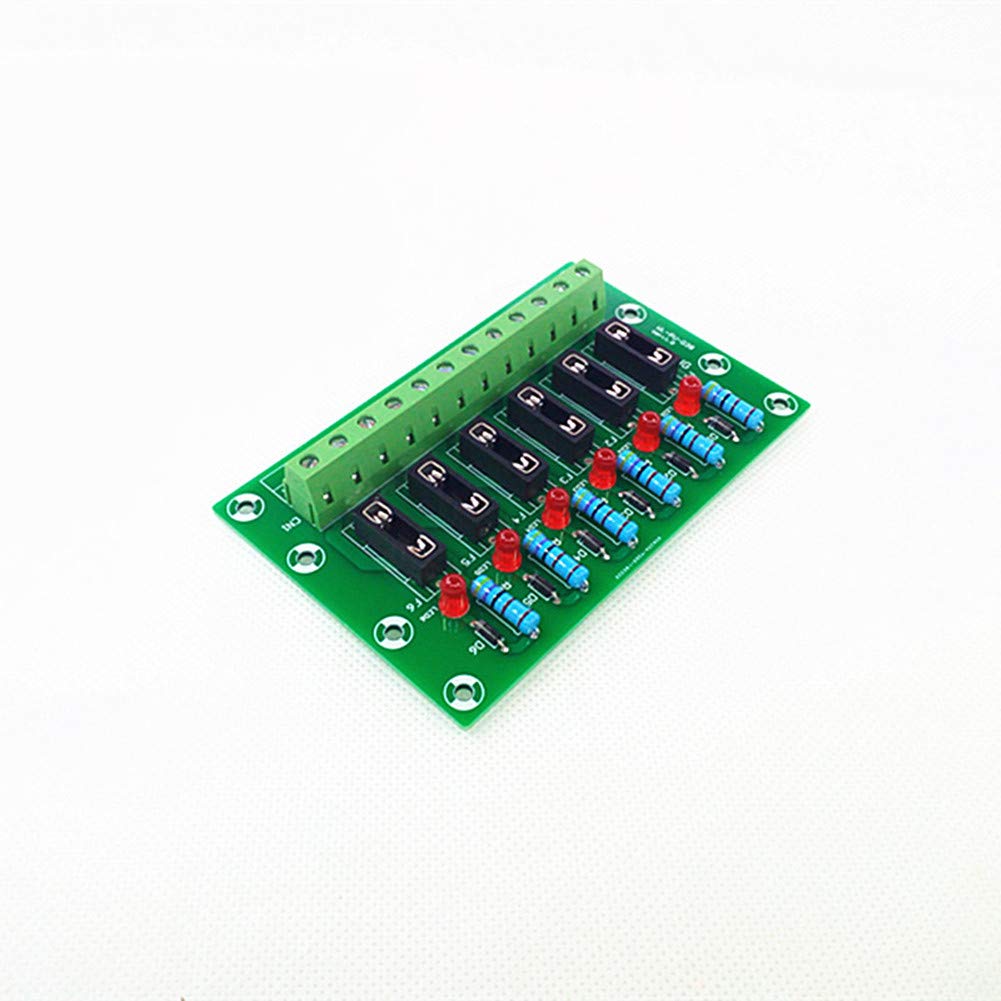 Fuse Module, 6 Channel Fuse Panel Mount Power Distribution Module Board