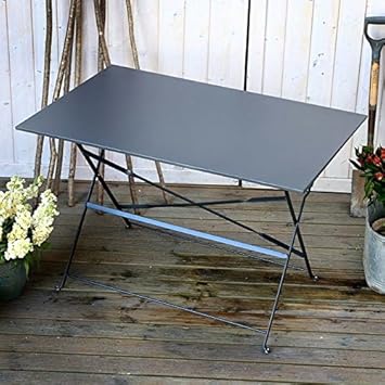 Lazy Susan Rachel Bistro Tisch - GRAU | Faltbarer Metalltisch