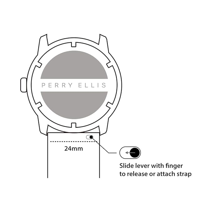 Perry Ellis Correa de Reloj de liberación rápida de Repuesto de ...