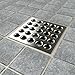 Ebbe E4404 Square Shower Drain Grate, Brushed Nickel