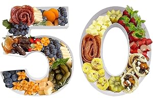 30.5cm Cardboard Number Fillable Charcuterie Board Sweet Tray Birthday Decorative Shaped Box (Number 50)