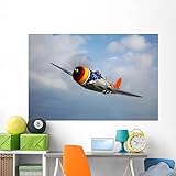 Wallmonkeys Republic P-47d Thunderbolt Flight Wall