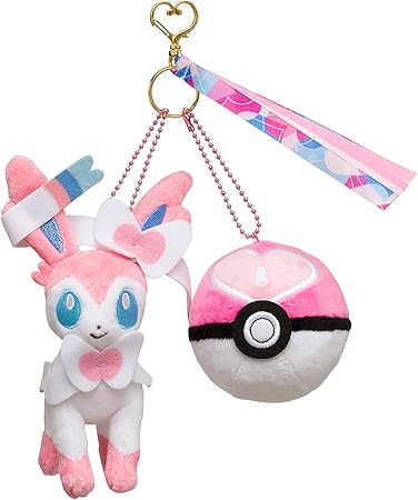 Amazon ポケモンセンターオリジナル ペアマスコット Ball Freak ニンフィア ラブラブボール ぬいぐるみ おもちゃ
