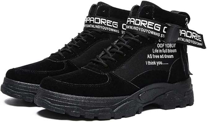 Amazon Lecmt ブーツ メンズ シューズ 靴 メンズファッション ショートブーツ ハイカット ブーツ かっこいい レースアップ シューズ キレイめ おしゃれ 代 30代 40代 ミリタリーブーツ 紳士靴 日常着 防滑 ブーツ