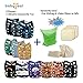 babygoal Baby Cloth Diapers,One Size Adjustable Reusable Pocket 12pcs Diapers+12pcs Bamboo Viscose Inserts+One Wet Bag+4pcs Baby Wipes 12FB50-2