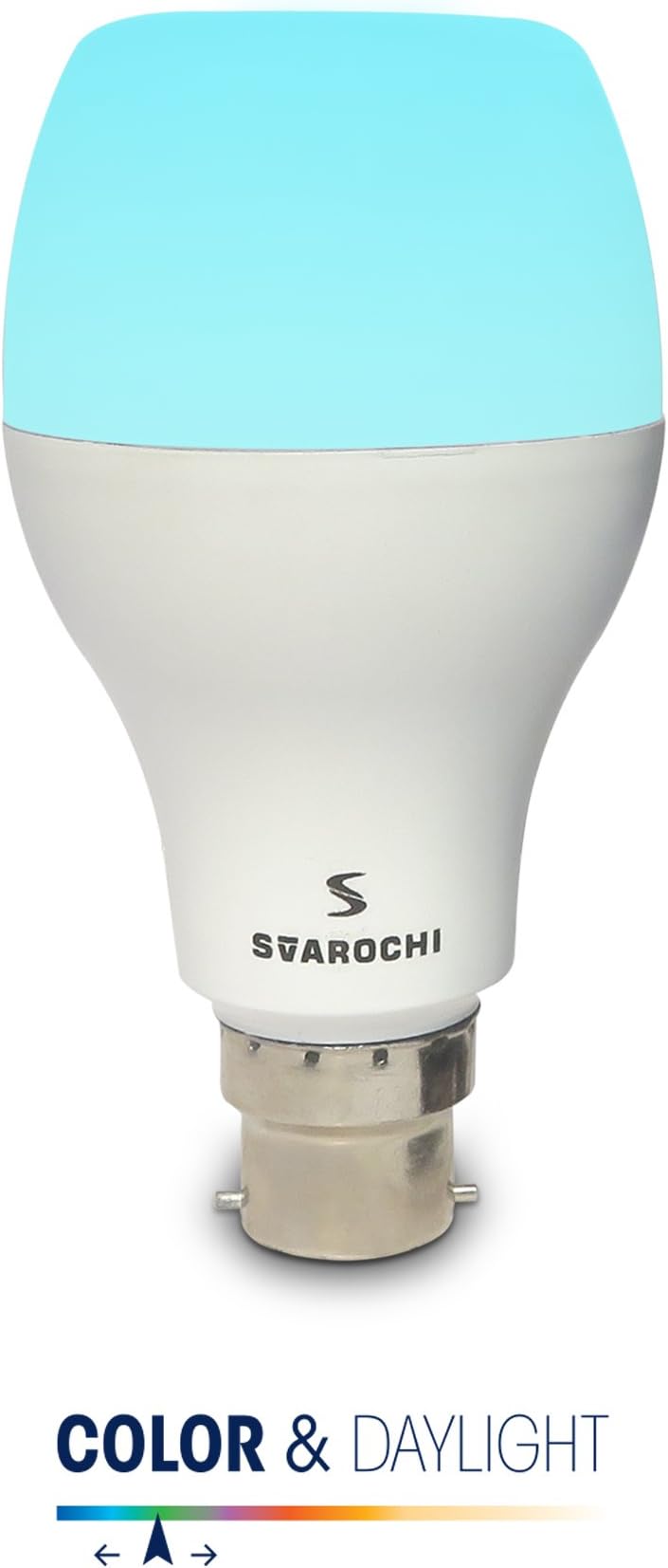 Svarochi 9W Colour & Daylight App Operated Led Bulbs(White)