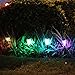Solar Lights Outdoor Landscape Lamp for Pathway,Path,Garden,Lawn,Courtyard,Corridor,Patio,Porch with Smarthing 7 Colors/4 Mode/3 Placed Way(Wireless,Waterproof,5 Pack)