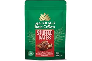 Date Crown Stuffed Dates 250g – Premium UAE Dates with Almond, Hazelnut & Walnut | 100% Natural, No Added Sugar