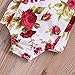 LOliSWan Newborn Kids Baby Girls Clothes Floral Outfits Set Lace Romper Suit Baby Headband (White, 3-6 Months)