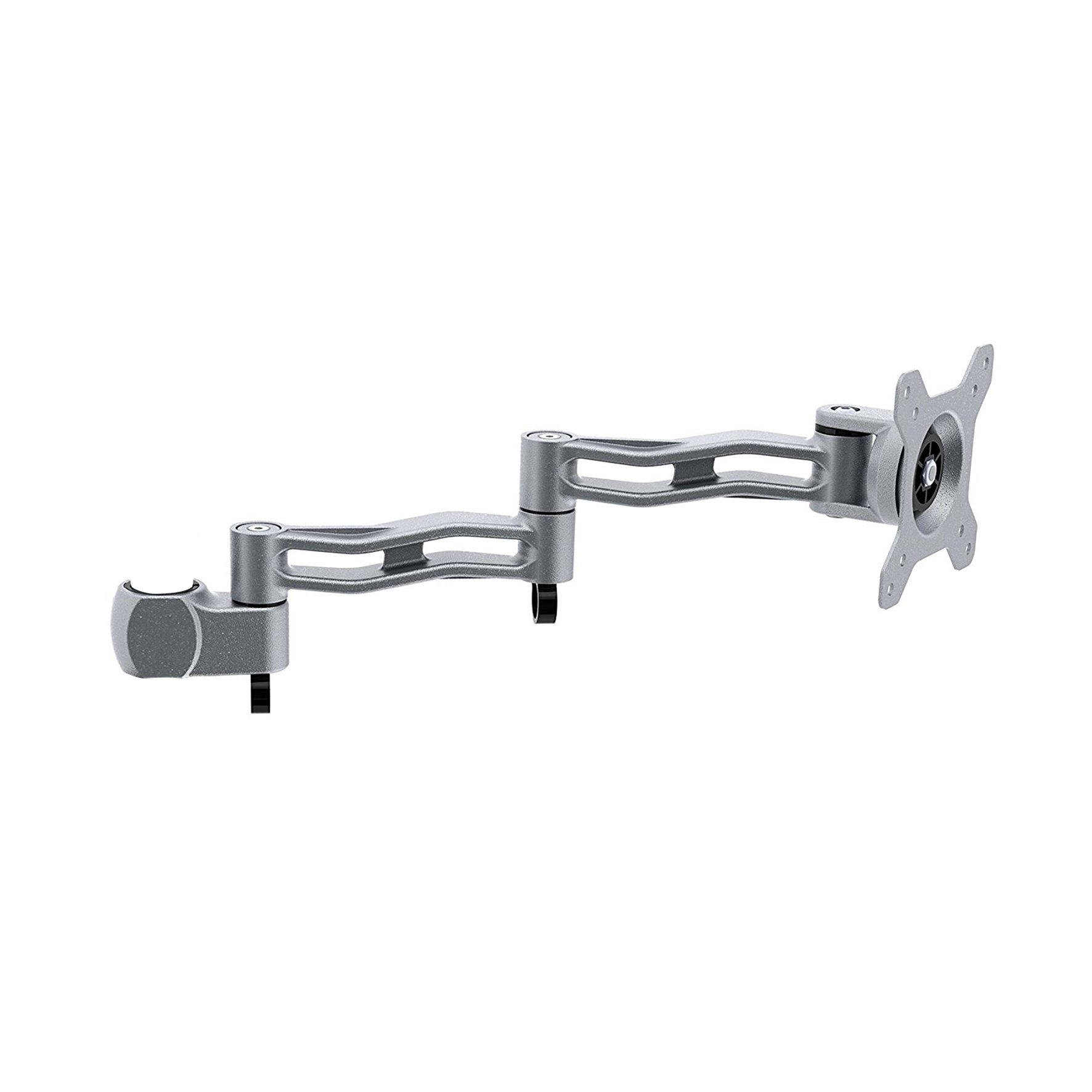 Duronic Spare Arm Set DML5 SR | Whole DM35 Arm with VESA Head | Compatible with All Monitor Desk Mounts & Poles | SILVER | Aluminium | 18x4cm each | Use to Extend DM351, DM352, DM353, DM354