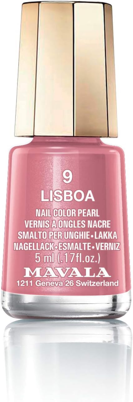 MAVALA Mini Colour Nail Polish, Lisboa, Pale Pink, (Pack of 1), 5 ml (Pack of 1)
