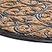 Milliard Half-Round Iron Grate Style Coco Fiber Outdoor Entrance Doormat - 18in.x30in.