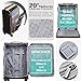 Coolife Luggage Carry On Luggage Underseat Luggage Suitcase Softside Wheeled Luggage Lightweight Rolling Travel Bag Underseater (Oxford Blue, 28-Inch)