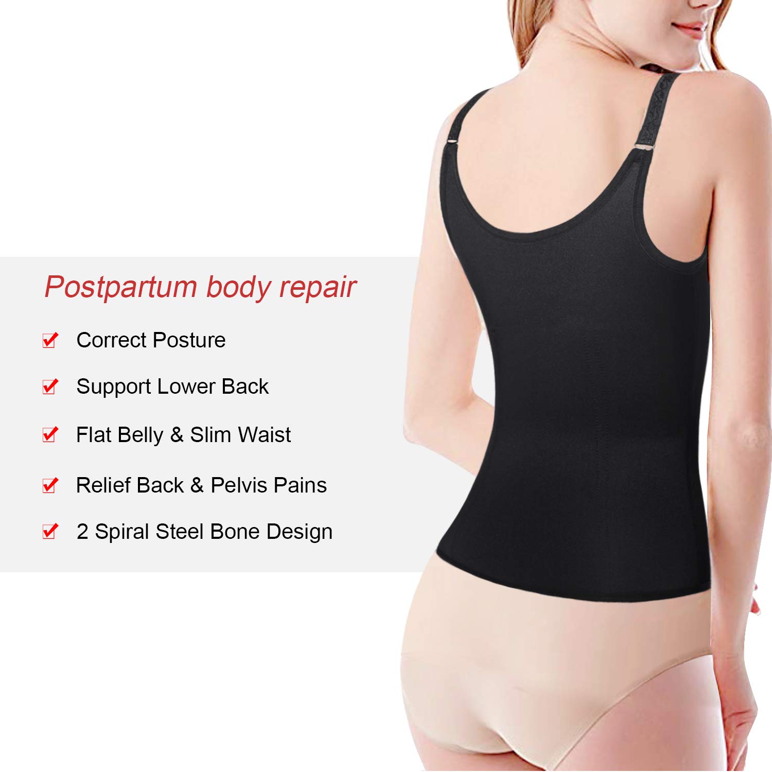 Maternity Support Belt Postpartum Waist Trainer Abdominal Back Support Belly Band Shapewear Girdles Hourglass Body Recovery Waist Cincher: Industrial & Scientific