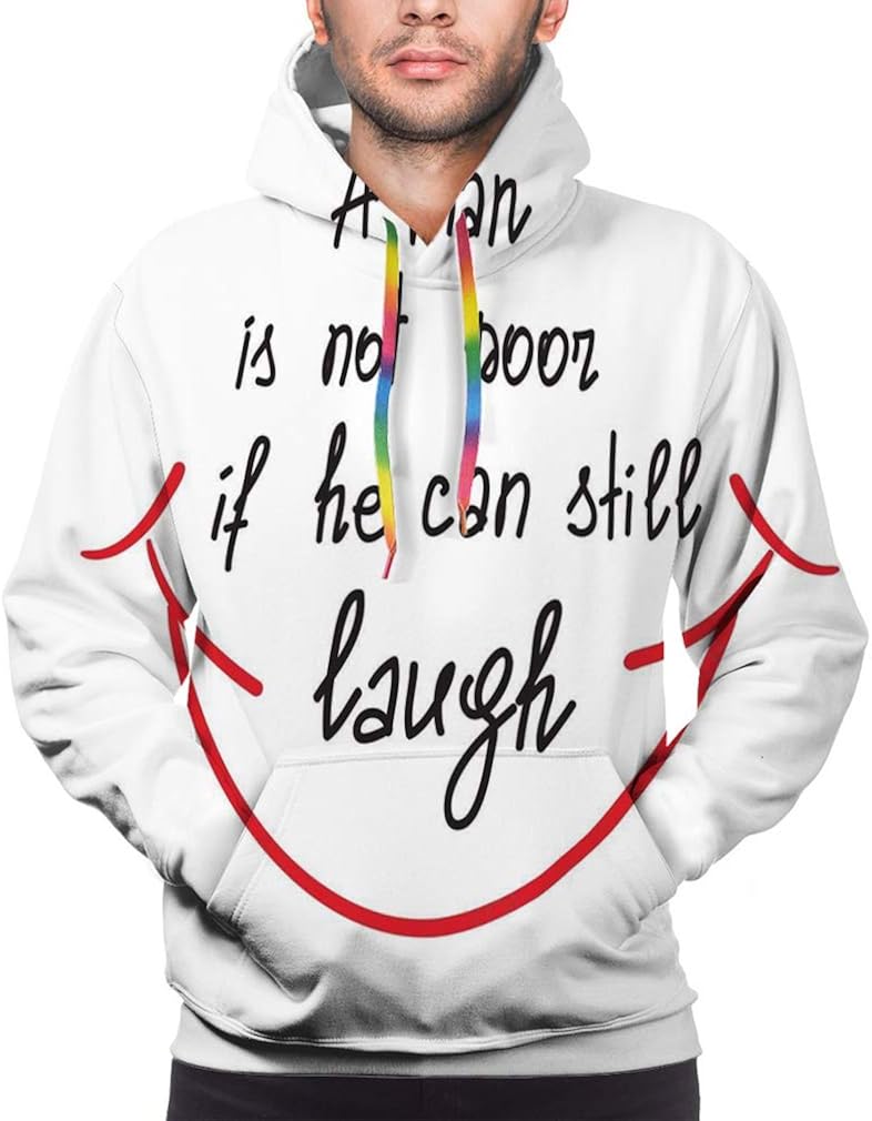 Funny Print Sweatshirts Tops Hoody Pullover Hoodies Man not