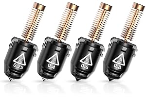 FLASHFORGE AD5M Series High Speed Nozzle Bundle, 32mm³/s High Flow, 35S Fast-Heat 200℃, 3S Quick-Release 0.25/0.4mm Copper Nozzle and 0.6/0.8mm Hardened Steel Nozzle Set, for All Your Printing Needs