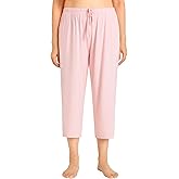 Esenchel Women's Plus Size Capri Pajama Pants Rayon Sleep Capris
