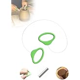 Pottery Wire Tool, Clay Cutting Wire, Green Handle Standard Pottery Wire Cutter, Pottery Wire Cut Off Tool for Pottery and Clay Artists