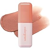 COLORGRAM NUDE BLUR TINT 01 SALMON BEIGE | Soft Velvet Matte Lip Stain & Cheek | Lightweight Blurring Tint for a Smooth & Airbrushed Finish | 24H Long-Lasting & Non-Sticky Formula