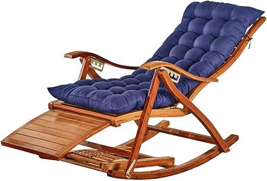 Afeo Liegen Klappschaukelstuhl Liegestuhl Liegestuhle Sonnenliege Ruckenlehne Sessel Garten Terrasse Balkon Terrassenlehne Home Nickerchen Stuhl Farbe Blau Design B Amazon De Kuche Haushalt