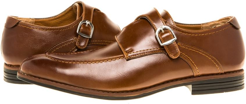 Quentin Ashford Mens Oxford - Reverse Double Monk Straps, Split Moc Toe
