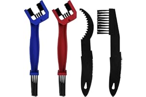 Pack of 4 Chain Cleaner Brush, Bicycle Chain Cleaning Brush Tool with 3-Sided Bristles, Bike Cleaners, Bicycle Motorcycle Cle