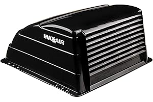 MAXX AIR MAXXAIR Maxx I+ Vent Cover for RV Roof Vents - Sleek, Updated Design, Easy Installation, Zero-Leak Protection, Compatible with Many Popular Roof Vents, Black (00-933052)