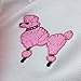 Hip Hop 50's Shop 50s Adult Poodle Skirt Costume Shirt Top with Applique for Women (Large, Pink)