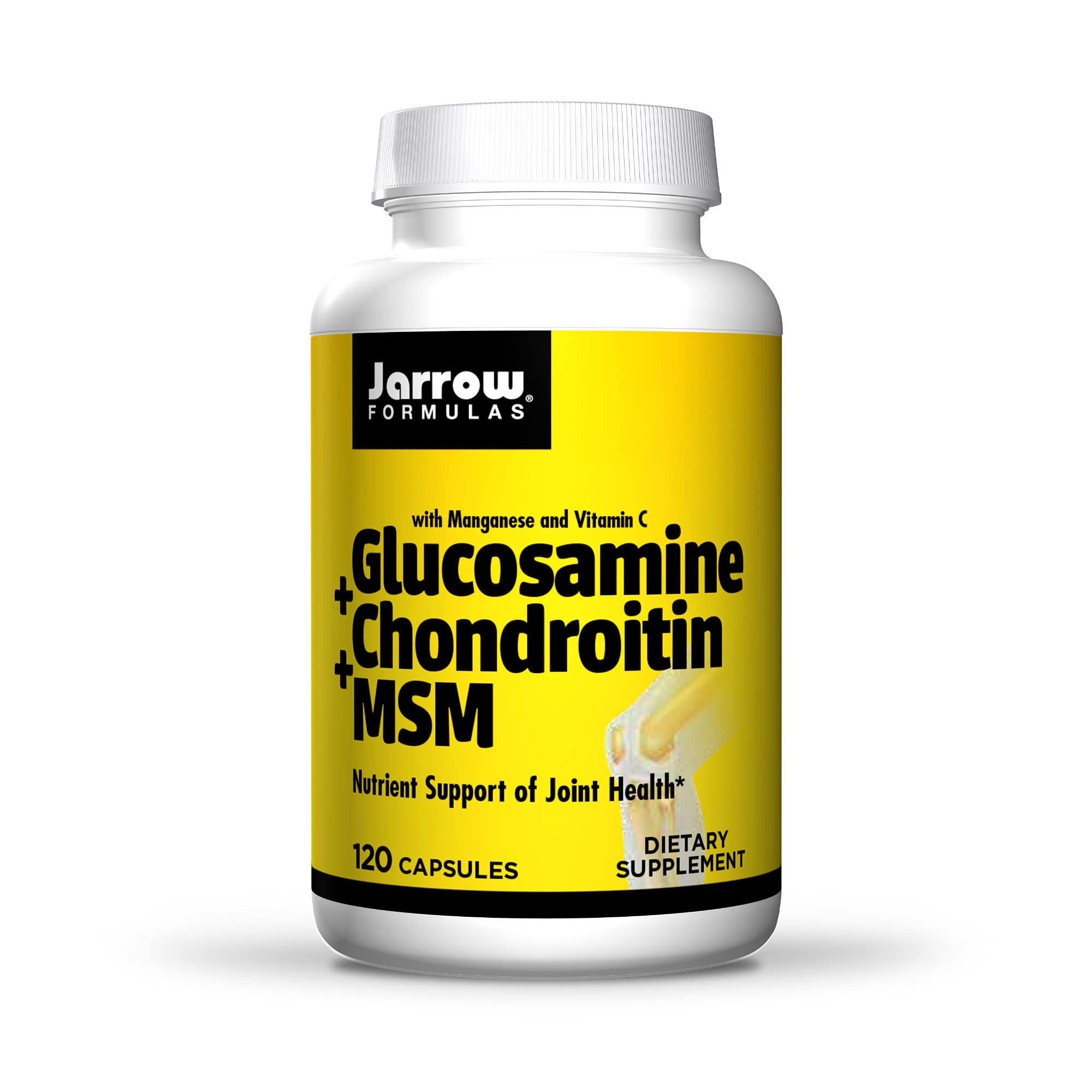 Jarrow Formulas Glucosamine and Chondroitin and MSM, Supports Joint Health, 120 Count