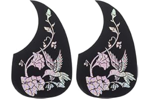 Didiseaon 2Pcs Guitar Pickguard Stickers, Easy to Install, Anti-Guitar Scratch Comma Shape Pickguard Pick Guard Sticker for A