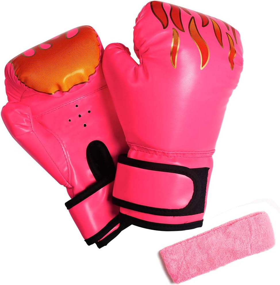 pink youth boxing gloves