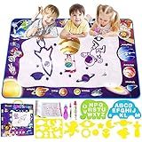 Smarkids Aqua Magic Doodle Mat 28 x 40 Inches Large Water Doodle Mat Coloring Water Drawing Mat Painting Writing Doodle Board