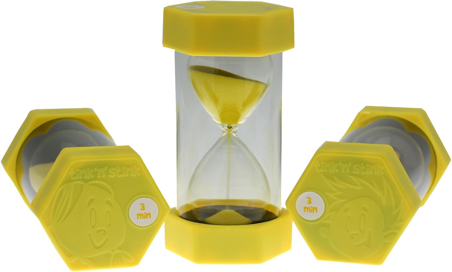 tink n stink Large 3 Minute Sand Egg Timer Yellow H16 cm Amazon.co