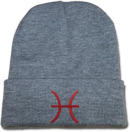JIUWEI Homestuck Troll Sign Logo Beanie Fashion Unisex Embroidery Beanies Skullies Knitted Hats Skull Caps - Grey